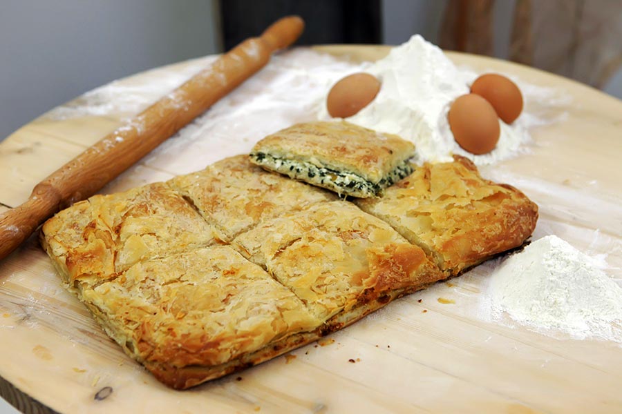 Greek-dishes-Hand-made-spinach-pie