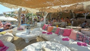 The cozy restaurant on Panormos beach