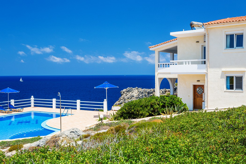 Luxury 2 villas complex over Stavros bay for 20 adults