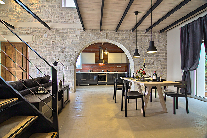 Unique industrial style luxury villa in Kalami, Crete