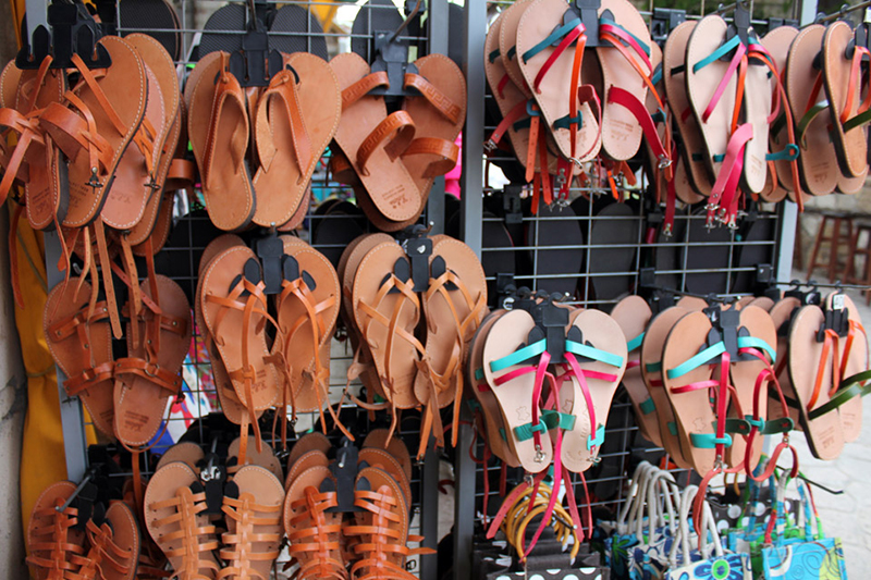 greek sandals -Greek souvenirs