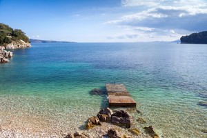 Kalami beach in Corfu