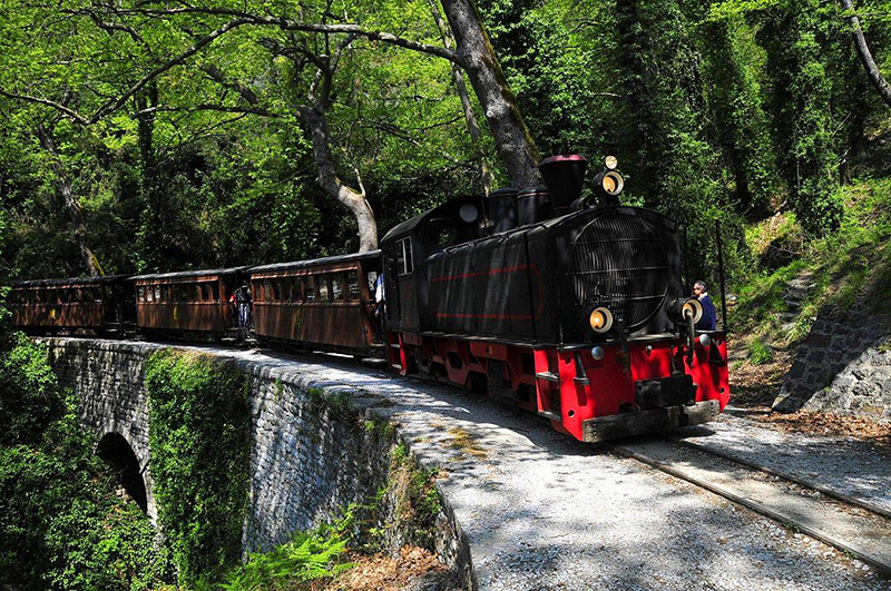 Moutzouris Train in Pelion