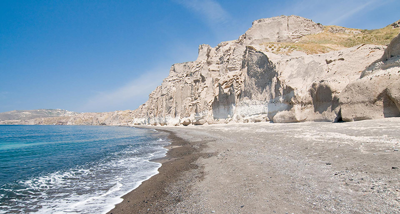 White beach in Santorini