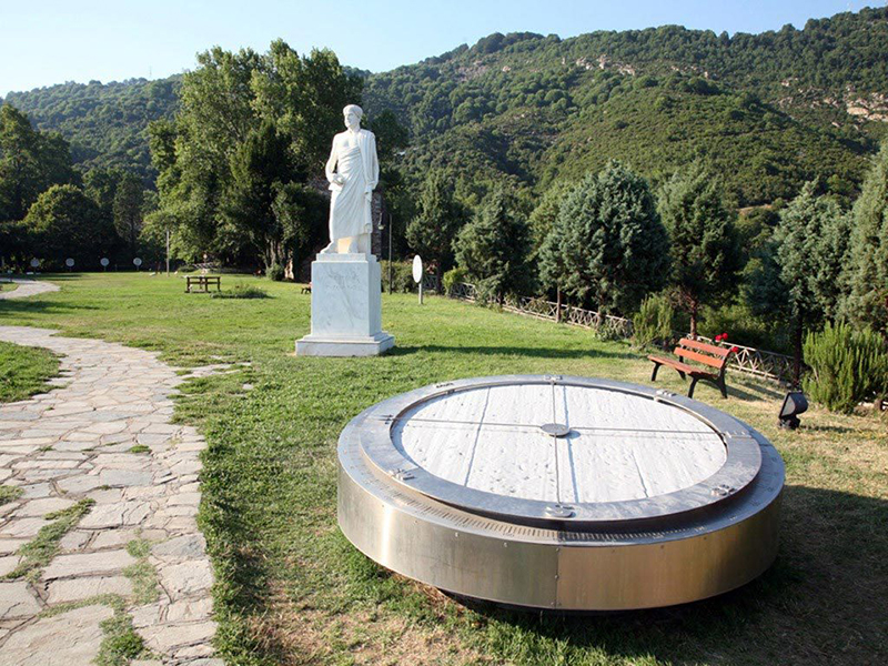 The famous Aristotle Park in Chalkidiki