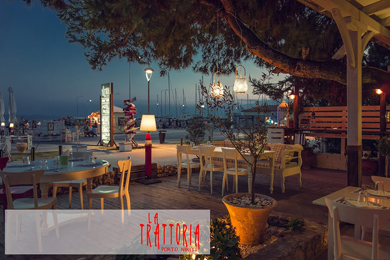 Feel the romantic mood at La Trattoria Italian restaurant