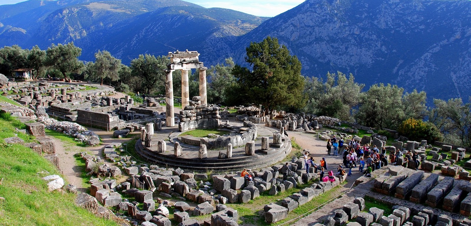 Delphi Archaeological Site - The Navel Of Earth In Greece