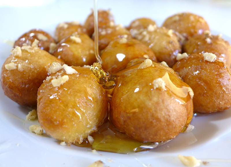 Loukoumades, Greek traditional sweets