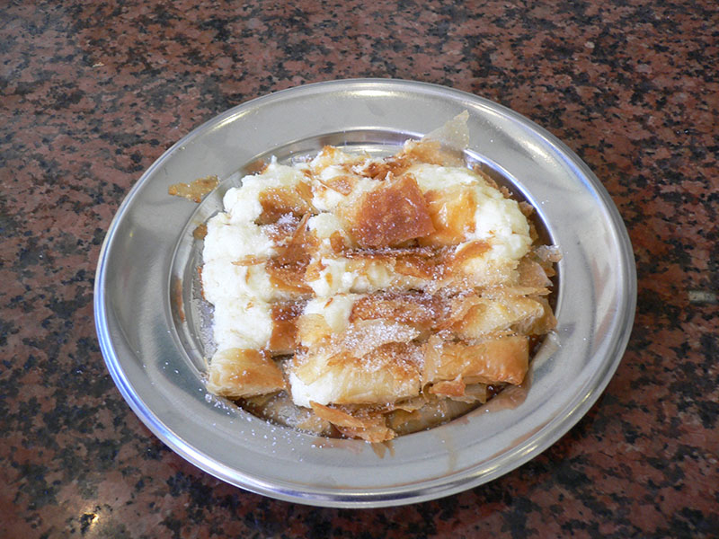 Greek desserts and sweets - Mpougatsa